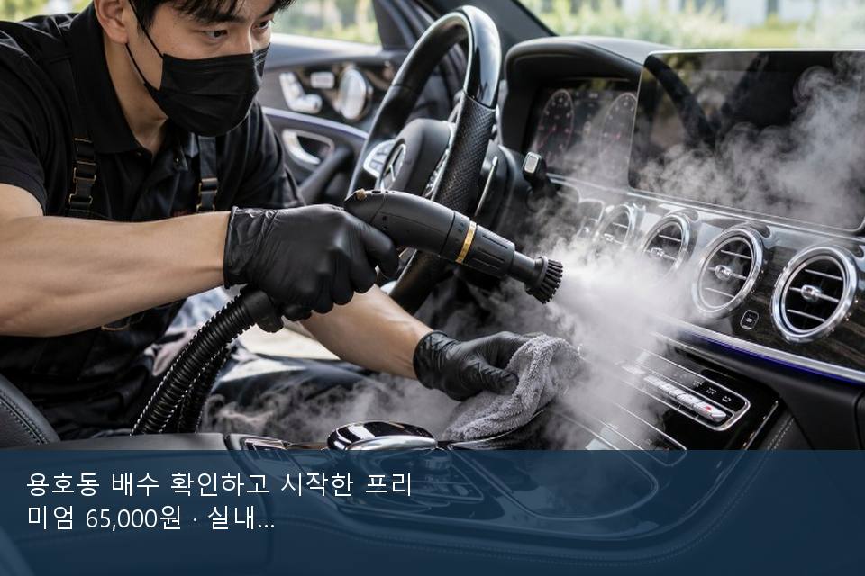 용호동 배수 확인하고 시작한 프리미엄 65,000원 · 실내 냄새를 연 기록